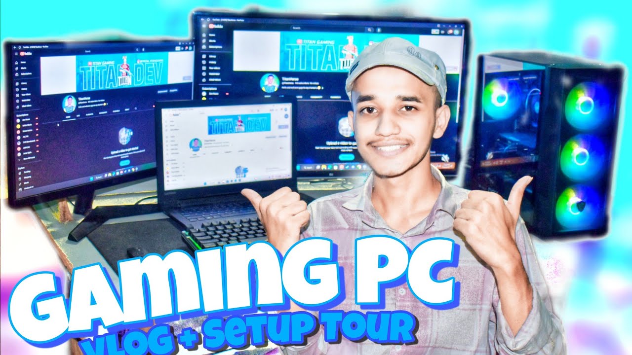 Building My First Ever Gaming PC | #VLOG + SETUP TOUR @The_TitanVerse ...