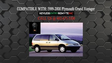 How To Replace Plymouth Grand Voyager Key Fob Battery 1999 2000