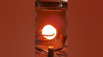 Inside the factory Forging a Steel Ring From a Burning Block! #process #forging #blacksmith
