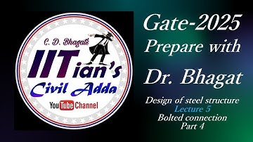Design of steel structure L 5 #bolted connection part 4 #civilengineering