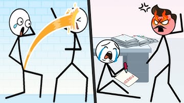 TOILET TIME vs MAZE SKIP WORK - All levels Satisfying STICKMAN Mobile Gameplay (Android/ios)