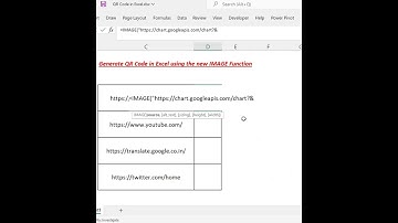 Generate QR Code in Excel using the new IMAGE Function
