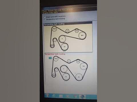 serpentine Belt routing/traseu curea accesorii Ford transit 2.4 tdci