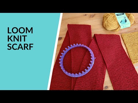 Zippy Loom Double Knit Stockinette Stitch Scarf - Ms Yarn