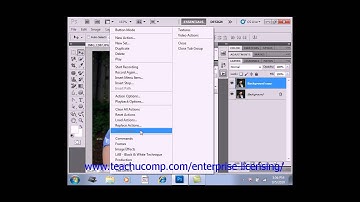 Photoshop CS6 Tutorial Playing Pre-Loaded Actions Adobe Training