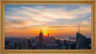 City Sunset Soft 🌇 Calm Urban Visual 3 Hours screenshot 1