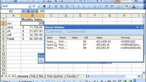 Excel 2003 Tutorial Using the Watch Window Microsoft Training Lesson 18.6