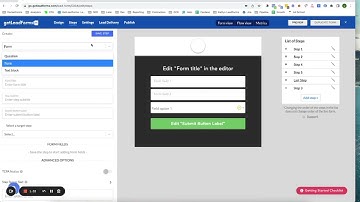 GetLeadForms- Step Formats