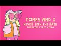 TONES AND I - NEVER SEEN THE RAIN (ANIMATED LYRIC VIDEO)