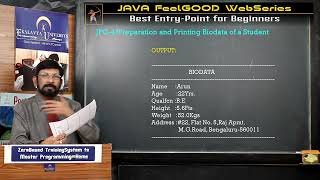 28 : JFG-4A : Program to Prepare and Print Biodata of a Student [Contd]