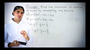 Completing the Square with Fractions and Decimals - Grade 10 Math (Ontario, MPM2D)