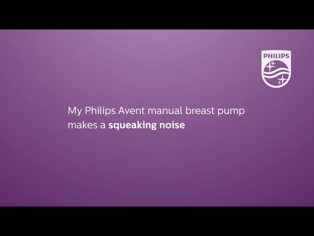 My Philips Avent manual breast pump makes a squeaking noise - YouTube