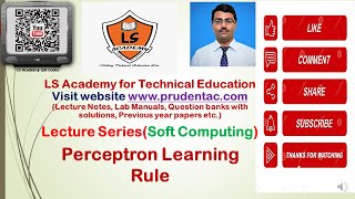 Perceptron Learning rule in neural network |Soft Computing Lecture Series