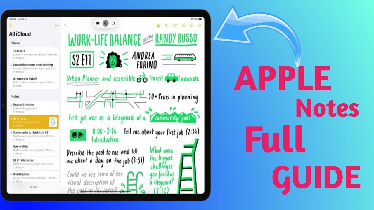 APPLE NOTES TUTORIAL || Start to End || For Ipad & IPhone || #ipad # ...