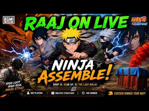 🥷 Naruto Ninja Assemble Event Gameplay | BGMI Live 🔥 @Raazonlive #pubg #bgmilive #shorts #bgmi