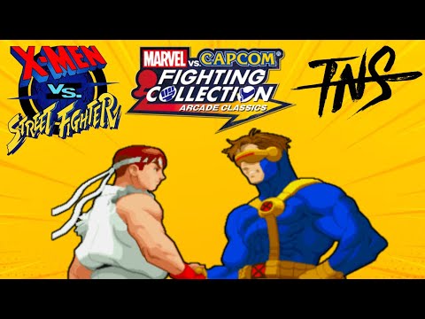 TNS Xmen Vs Street Fighter Tourney Cyclops Ryu Juggernaut Sabretooth Marvel Vs Capcom Collection