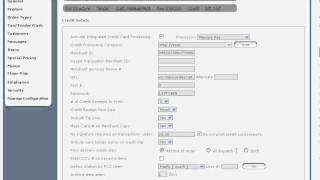 FireFly POS Credit Set up