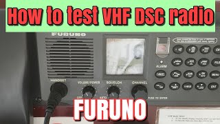 How to test VHF DSC radio