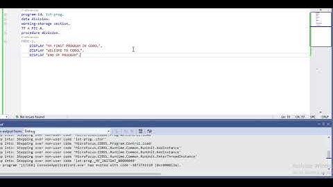 Running First Program|COBOL