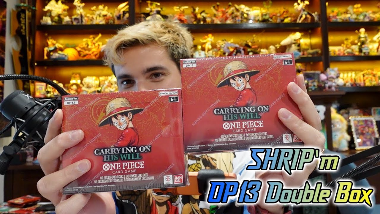 Набор из двух бустеров "Carrying On His Will" из карточной игры One Piece - OP13 Shrip'm 13/14