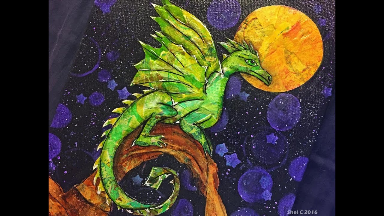 Mixed Media Canvas for Beverly 2k Subscriber Give Away Winner YouTube