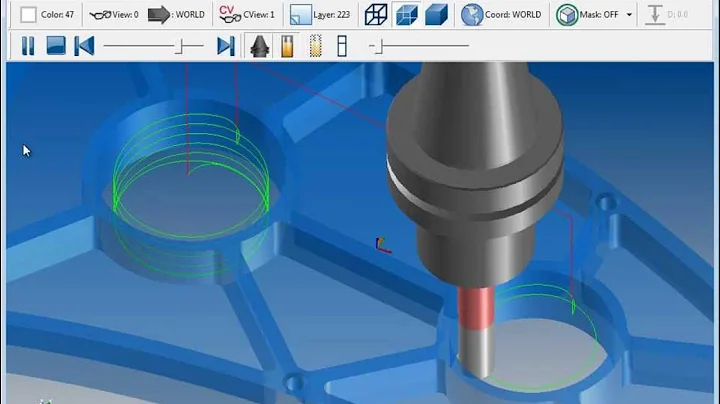 SURFCAM Tutorial - 2-Axis: Contour Ramping (New in SURFCAM 6)