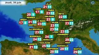 Bulletin météo en France du 30 juin et 1 juillet