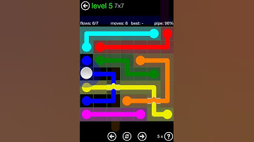 Flow Free Bridges Classic Pack 7x7 Level 5 Walkthrough