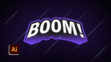 How to Create 3D Text Emblem Effect | Adobe Illustrator