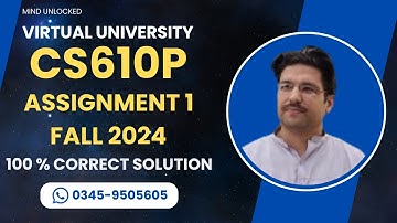 CS610P Assignment 1 solution Fall 2024 | CS610P Assignment 1 100% correct solution Fall 2024
