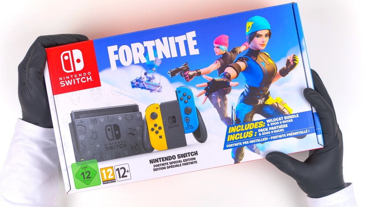 Nintendo Switch Fortnite Special Edition Unboxing - ASMR