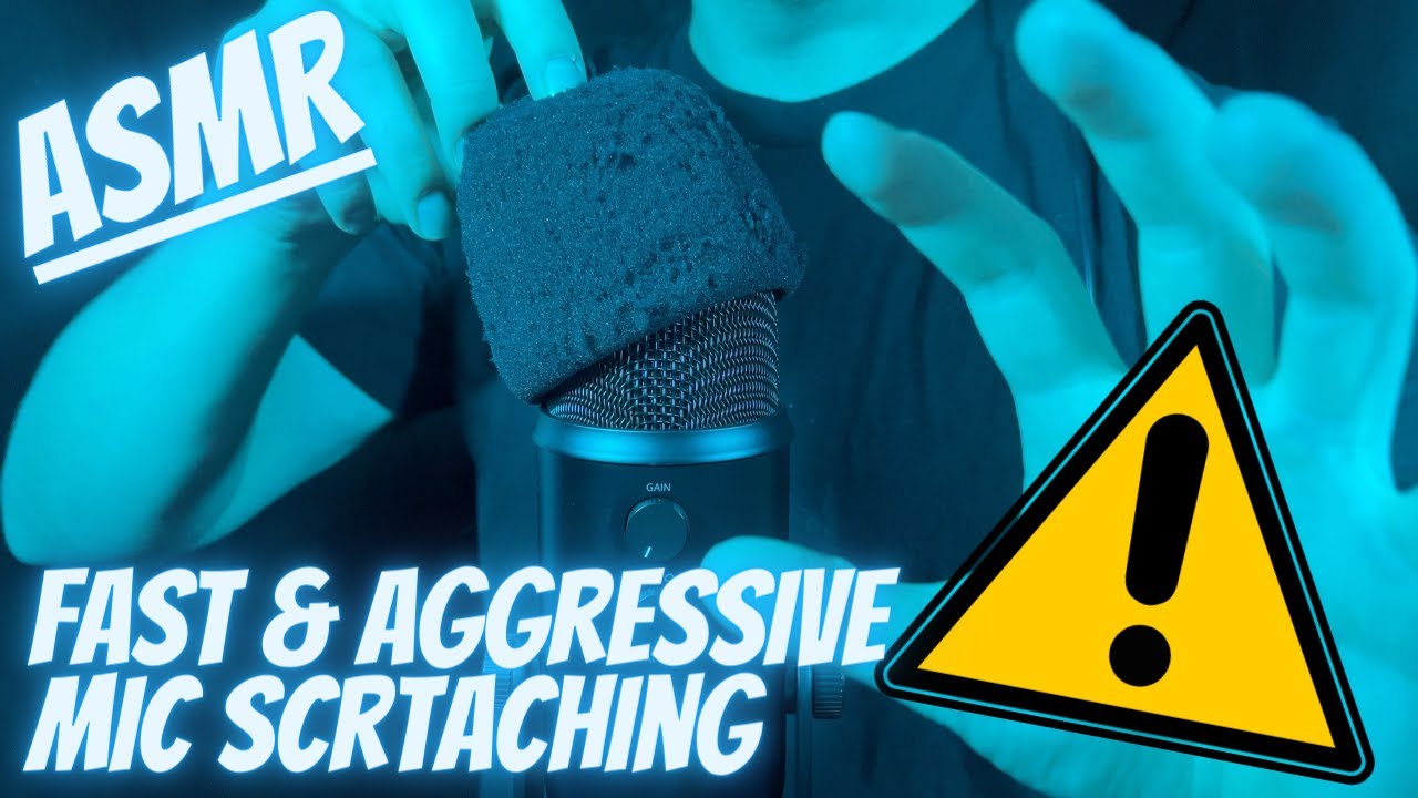 ASMR | Fast and Aggressive Mic Scratching (No Talking) - YouTube