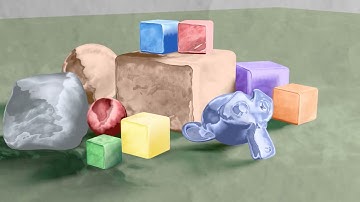 Blender Eevee watercolor shader animation test 2