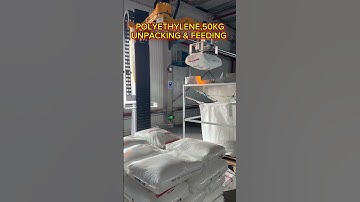 POLYETHYLENE,50KG. UNPACKING & FEEDING. #palletizer #depalletizing #automation  #palletizing