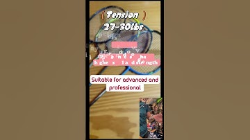 How to choose a string tension for Badminton #badmintonracket #strings