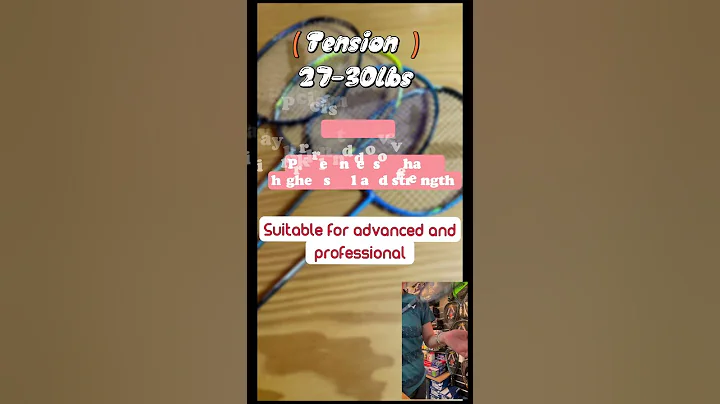 How to choose a string tension for Badminton #badmintonracket #strings