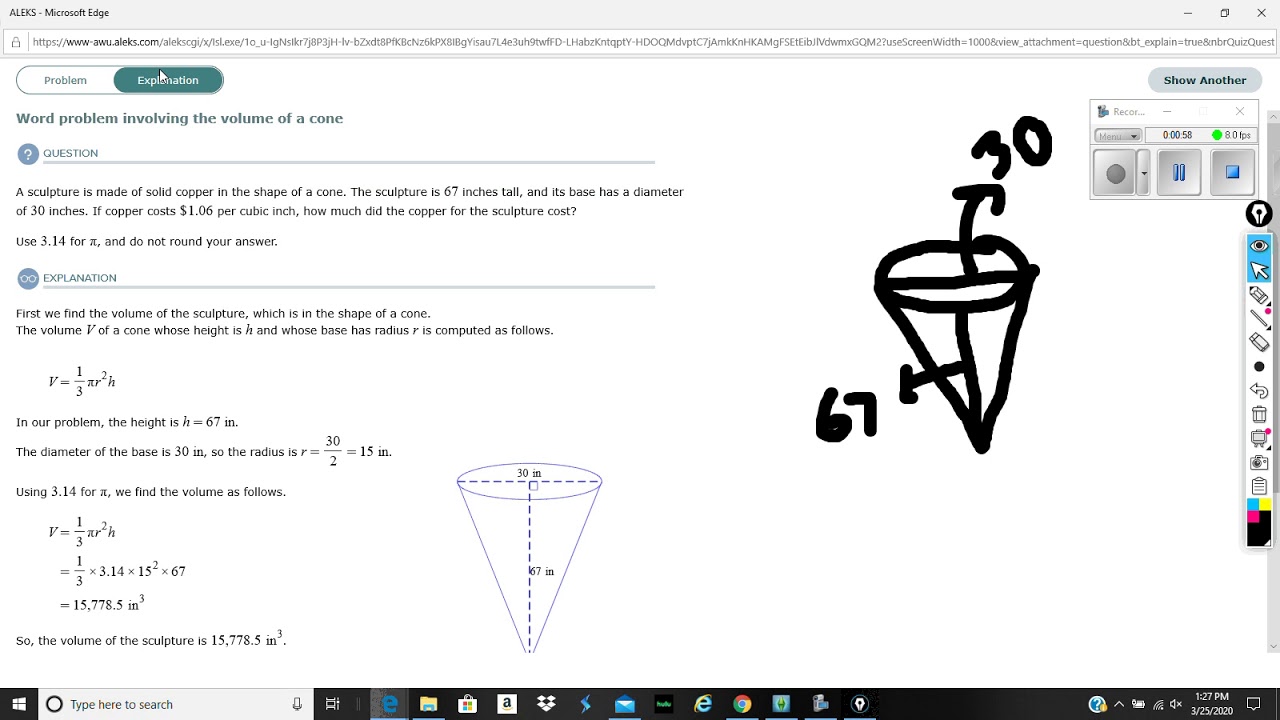 Chapter 11 Supplement Volume Of A Cone word Problems YouTube Chapter 11 Supplement Volume Of A Cone word Problems YouTube