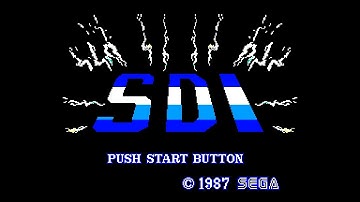 SDI: Strategic Defense Initiative (Master System YM2413 FM 60Hz / JP) - Intro / Attract Mode