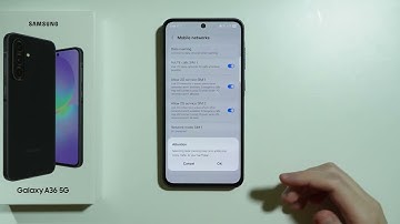 Samsung Galaxy A36 5G: How to Turn ON/OFF Mobile Data Roaming