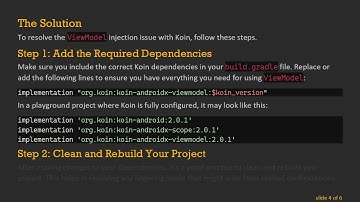 Solving ViewModel Injection Issues with Koin in Android Development