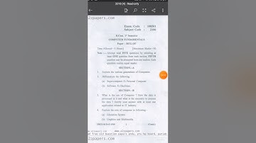 B.Com Computer Fundamentals 2018 1st Semester Question Paper