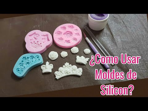 🌹Como usar Moldes de Silicon con Fondant 👩‍🍳 CON LUDDYS