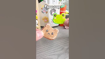 🧼Cute DIY Paper soap #papersoap #papercraft #cutecrafts #minicraft #diy #crafts #craft #artandcraft