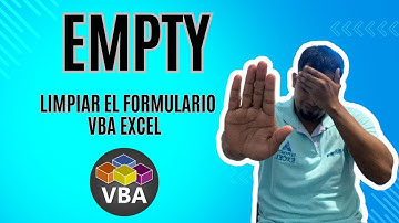 Como limpiar con un boton de comando en el formulario VBA en Excel Cap 13 #sepamosexcelvba #vba