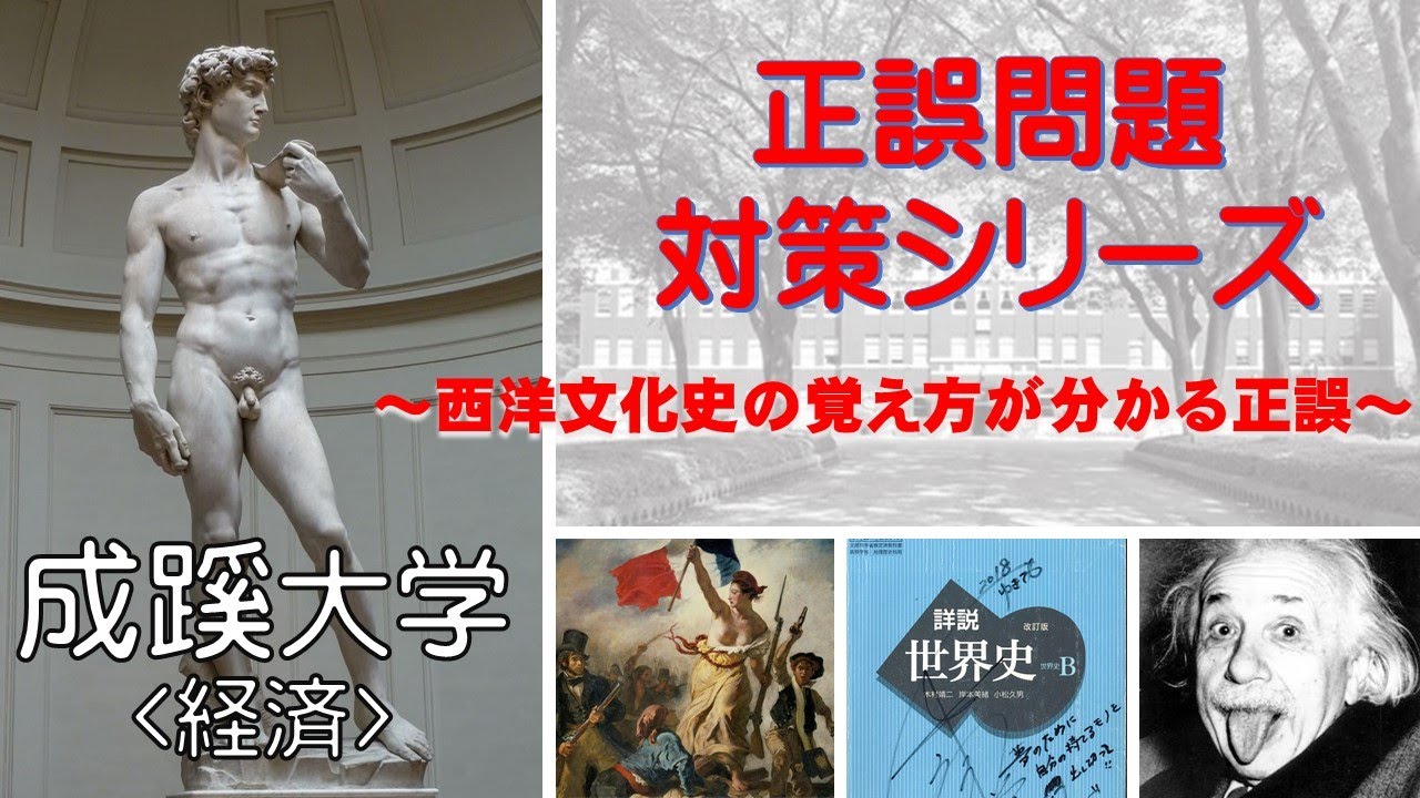 世界史受験】受験生のための世界史class〈正誤問題対策シリーズ05 西洋