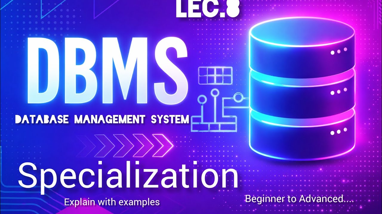 Specialization in DBMS | ER Model Specialization Explained in Easy Language | DBMS BCA | Lec.8