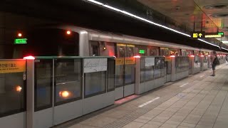 台北捷運 C371四系三系 進出站精華 三菱IGBT-VVVF Taipei MRT C371-3,4 arrive and depart Mitsubishi IGBT-VVVF