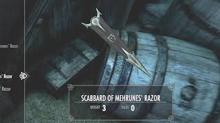 Skyrim ~ How To Get The Scabbard Of Mehrunes' Razor