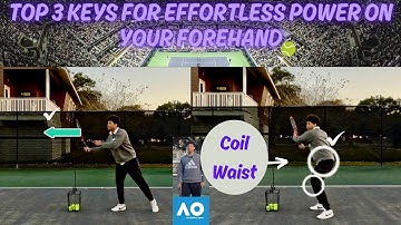 Top 3 Keys For Effortless POWER On Your Forehand | Improve Timing, Depth and Topspin!