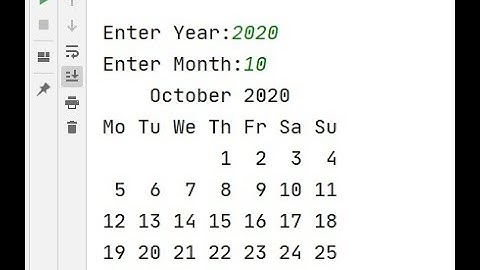 How to Print Calendar of Given Month and Year | Display Calendar of the Given Month & Year in Python